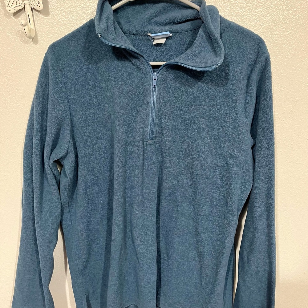 Men's Blue Quarter-Zip Sweater